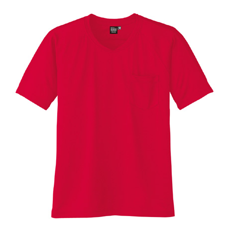 冷感半袖VネックTシャツ【A667-COC】 20.ロッソ