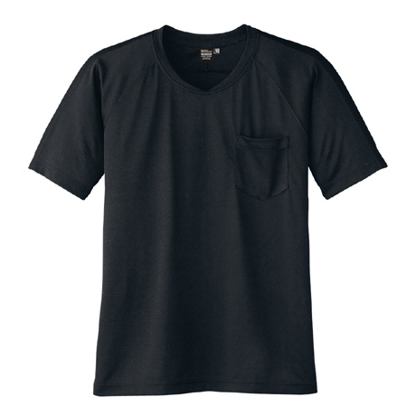冷感半袖VネックTシャツ【A667-COC】 23.チャコール