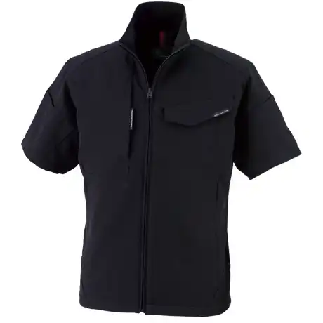 作業服 半袖ブルゾン ブラック 【A7060-COC】 