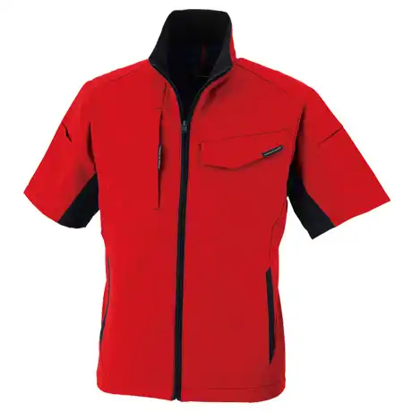 作業服 半袖ブルゾン レッド 【A7060-COC】 