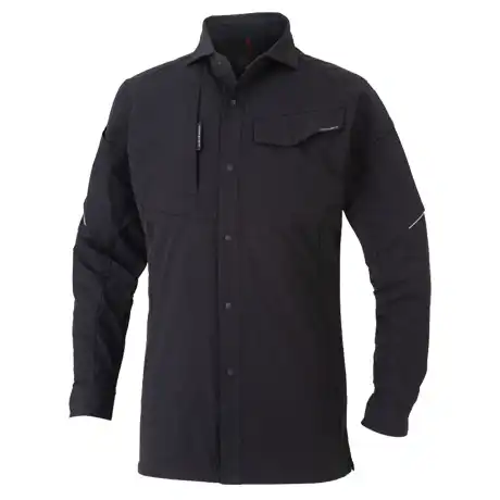 作業服 長袖シャツ ブラック 【A7068-COC】 