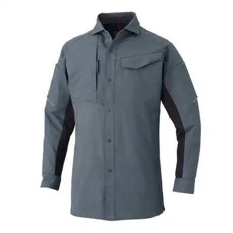 作業服 長袖シャツ チャコール 【A7068-COC】 