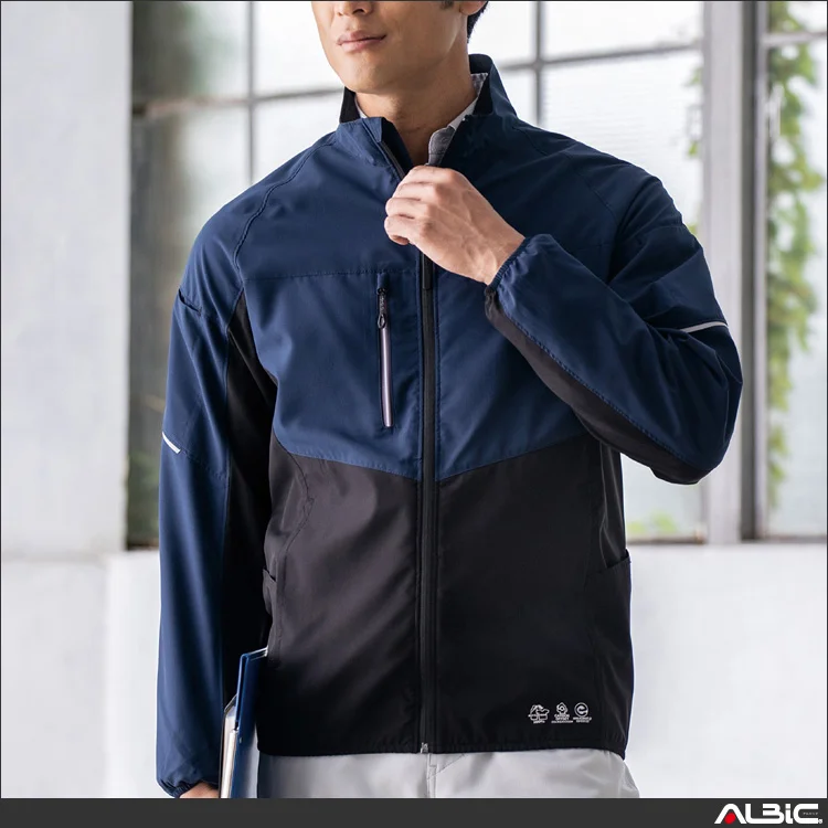 作業用 長袖ブルゾン【AE3020-COC】 着用写真