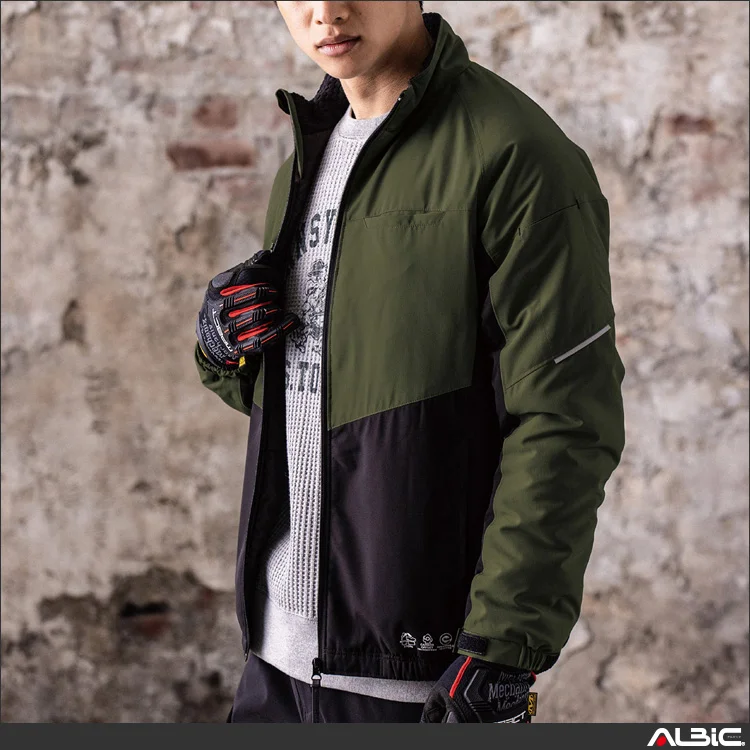 作業用 長袖ブルゾン【AE3220-COC】 着用写真