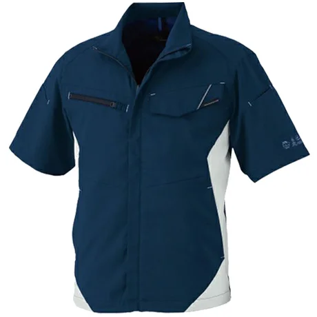 作業服 半袖ブルゾン ネイビー 【AE8090-COC】 