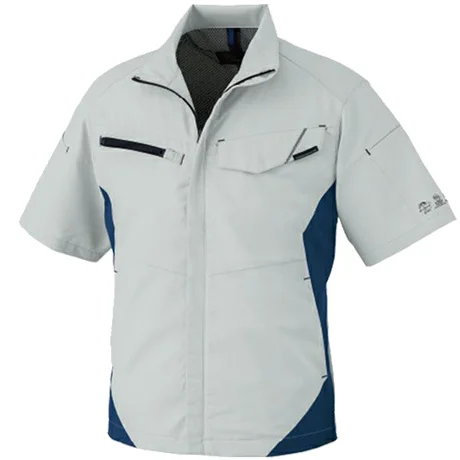 作業服 半袖ブルゾン シルバー 【AE8090-COC】 