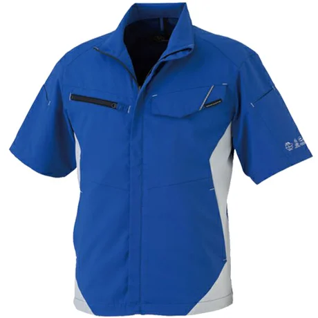 作業服 半袖ブルゾン ブルー 【AE8090-COC】 