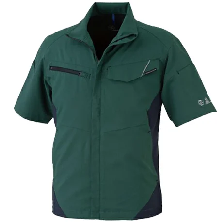 作業服 半袖ブルゾン グリーン 【AE8090-COC】 