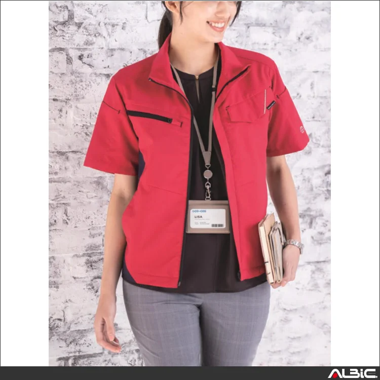 作業用 半袖ブルゾン【AE8090-COC】 着用写真