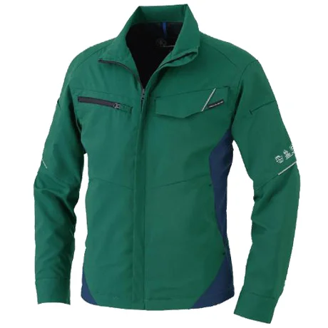 作業服 長袖ブルゾン グリーン 【AE8091-COC】 