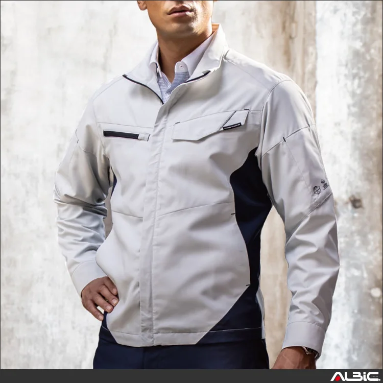 作業用 長袖ブルゾン【AE8091-COC】 着用写真