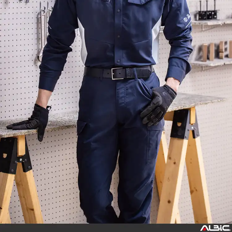 作業用 カーゴパンツ【AE8095-COC】 着用写真