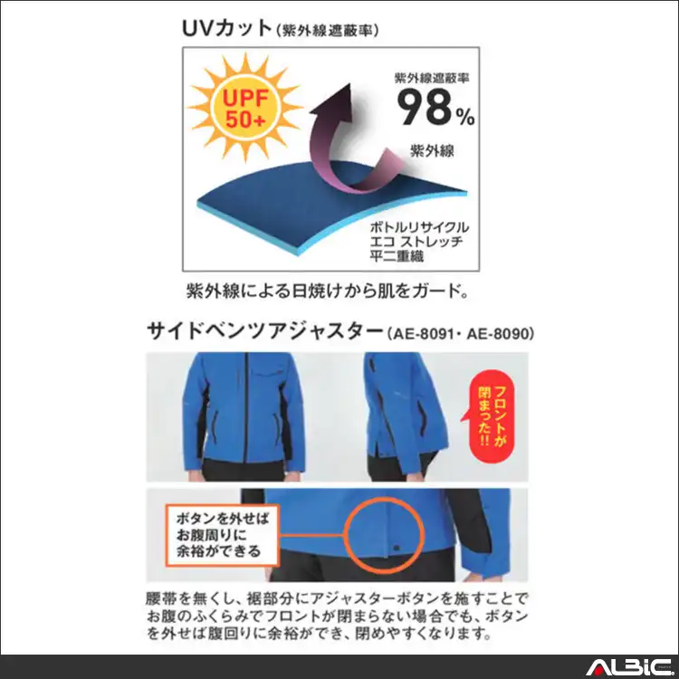 作業服 長袖シャツ 機能紹介