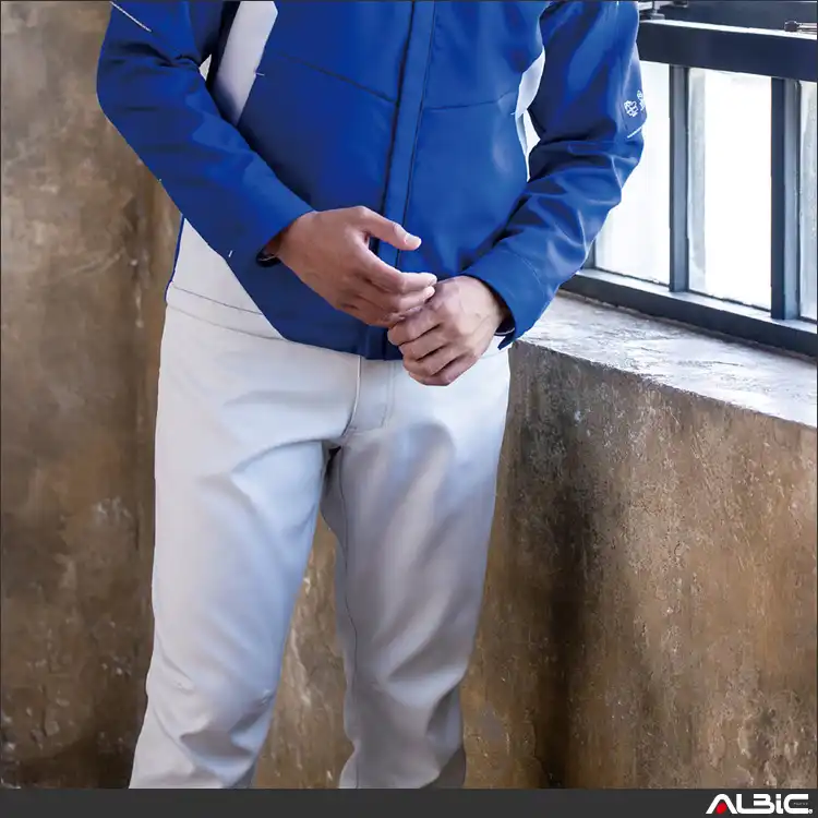 作業服 エコ・裏綿ストレッチスラックス 【AE8193-COC】 モデル写真