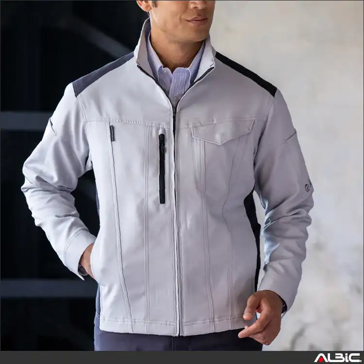 作業用 長袖ブルゾン【AE9061-COC】 着用写真