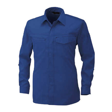 長袖シャツ【AF101-ALT】 1.ブルー