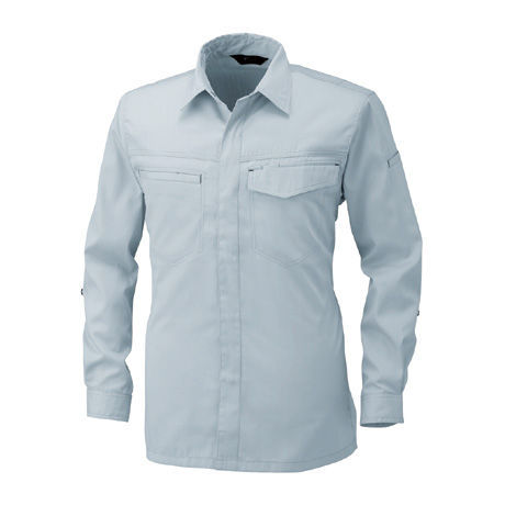 長袖シャツ【AF101-ALT】 3.グレー