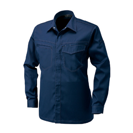 長袖シャツ【AF101-ALT】 100.ネイビー