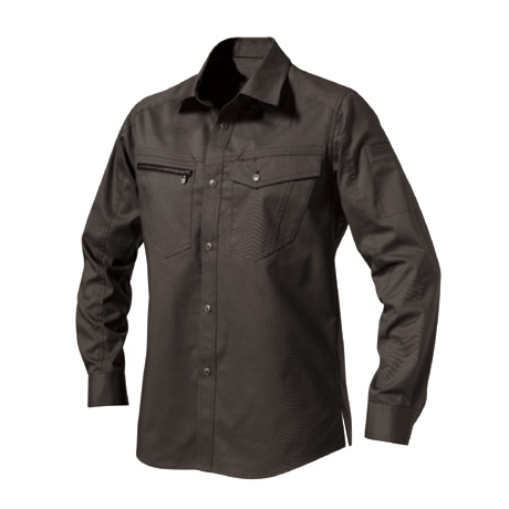 長袖シャツ【AF1801-ALT】 40.オリーブ