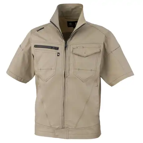作業服 半袖ブルゾン キャメル 【AG3080-COC】 