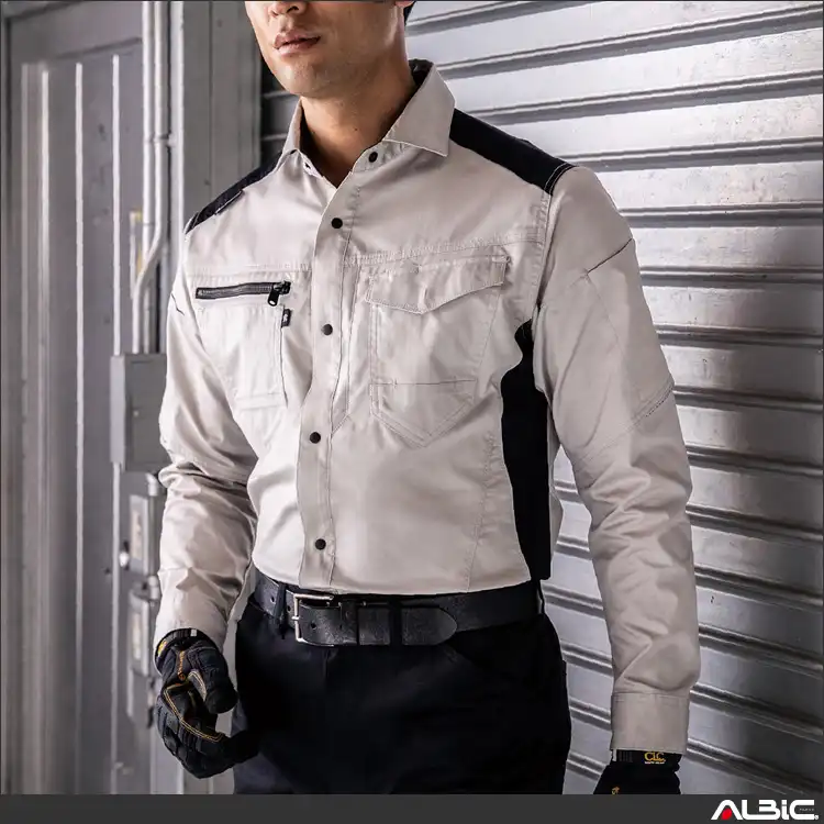 作業用 長袖シャツ【AG3088-COC】 着用写真