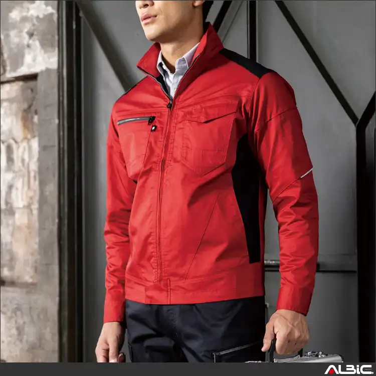 作業服 ストレッチブルゾン 【AG3180-COC】 モデル写真