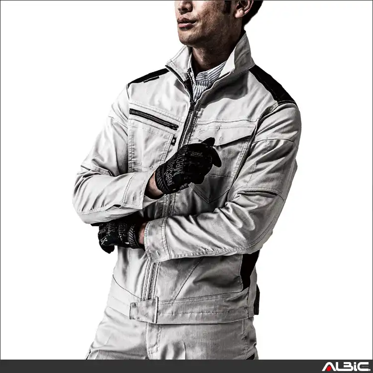 作業服 ストレッチブルゾン 【AG3180-COC】 着用写真