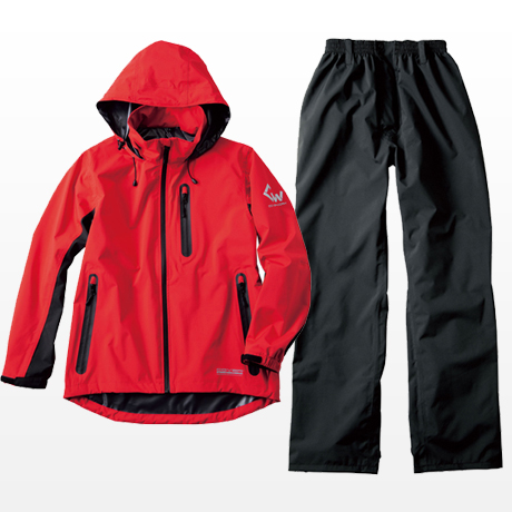 ストレッチレインスーツ【AG8000-NAH】 46.レッド