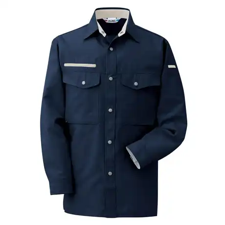 作業着 エコマーク認定 帯電防止 女性用スラックス【AL883-MRJ】 5.ネイビー