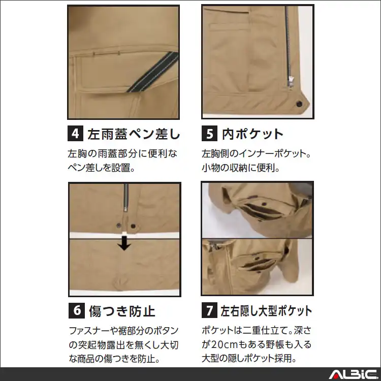 半袖ブルゾン【AL752-MRJ】 機能紹介2