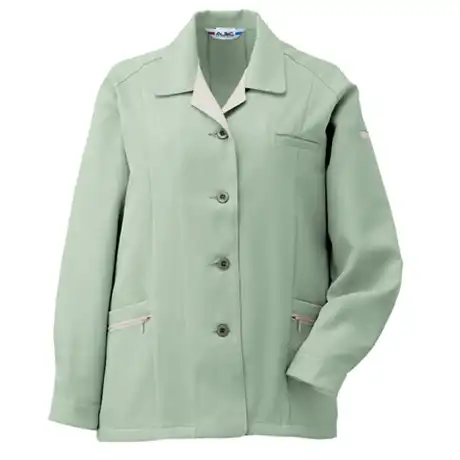作業着 エコマーク認定 帯電防止 長袖スモック【AL780-MRJ】 4.グリーン