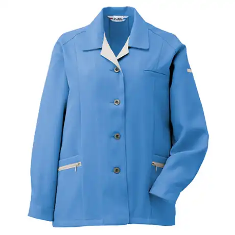 作業着 エコマーク認定 帯電防止 長袖スモック【AL780-MRJ】 6.ブルー