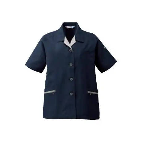 作業着 エコマーク認定 帯電防止 女性用スラックス【AL883-MRJ】 5.ネイビー