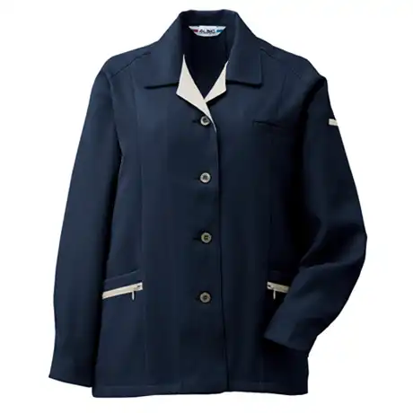 作業着 エコマーク認定 帯電防止 女性用スラックス【AL883-MRJ】 5.ネイビー