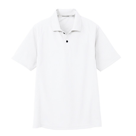 ドライメッシュ半袖ポロシャツ（ポケット無）【AS1647-COC】 0.ホワイト
