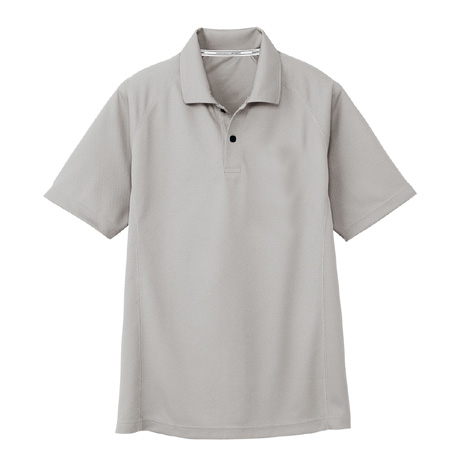 ドライメッシュ半袖ポロシャツ（ポケット無）【AS1647-COC】 3.シルバー