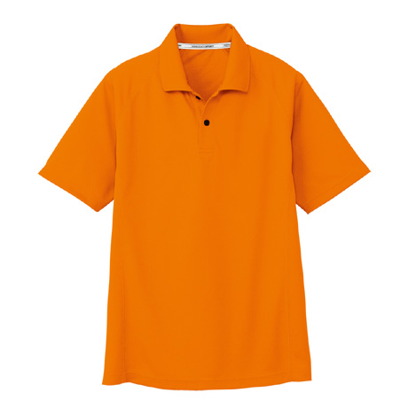 ドライメッシュ半袖ポロシャツ（ポケット無）【AS1647-COC】 12.オレンジ