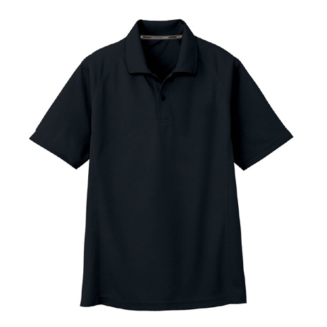ドライメッシュ半袖ポロシャツ（ポケット無）【AS1647-COC】 13.ブラック