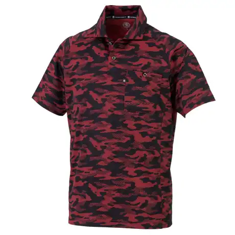 作業服 半袖ポロシャツ ディアゴレッド 【AS1757-COC】 