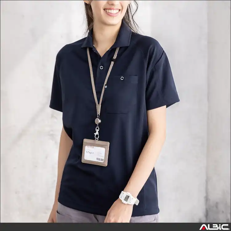 作業用 半袖ポロシャツ【AS1757-COC】 着用写真