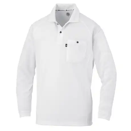 作業服 半袖ポロシャツ ホワイト 【AS1758-COC】 