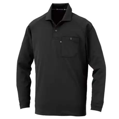 作業服 半袖ポロシャツ ブラック 【AS1758-COC】 
