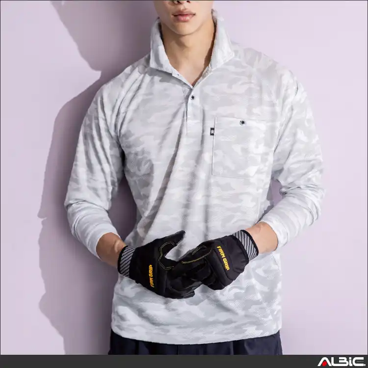 作業用 半袖ポロシャツ【AS1758-COC】 着用写真