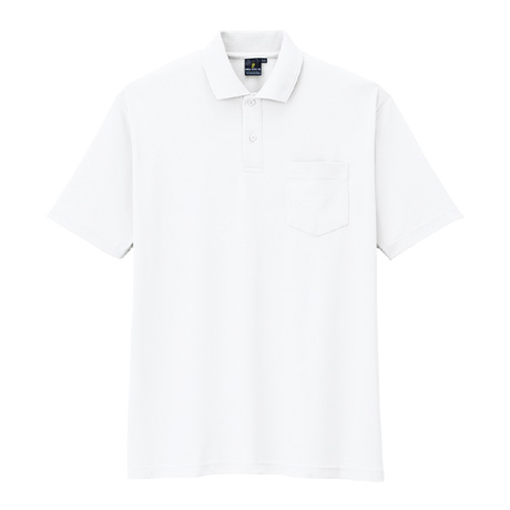 静電・防透・消臭半袖ポロシャツ【AS257-COC】 0.ホワイト