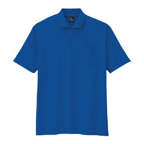 静電・防透・消臭半袖ポロシャツ【AS257-COC】 6.ブルー