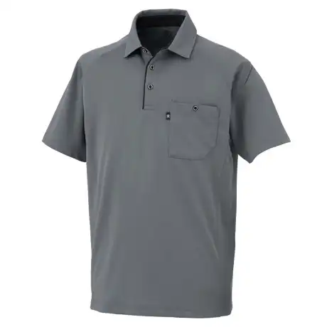 作業服 半袖ポロシャツ グレー 【AS2757-COC】 
