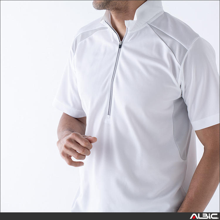 半袖ハーフジップポロシャツ【AS577-COC】 商品写真