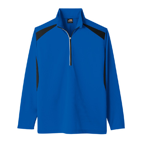長袖ハーフジップポロシャツ【AS578-COC】 6.ブルー