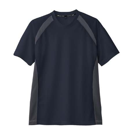 スポーティシルエット半袖Tシャツ【AS627-COC】 1.ネイビー(チャコール)