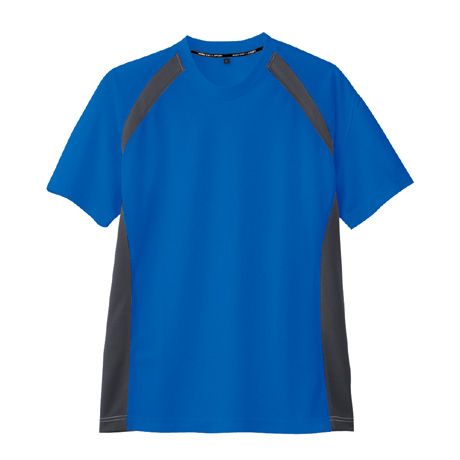 スポーティシルエット半袖Tシャツ【AS627-COC】 6.ブルー(チャコール)